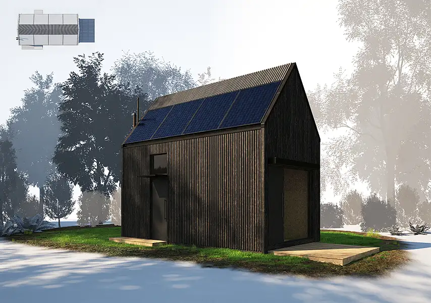 模漾网-1P-欧式别墅-木屋别墅木屋建筑模型-06 wooden villa