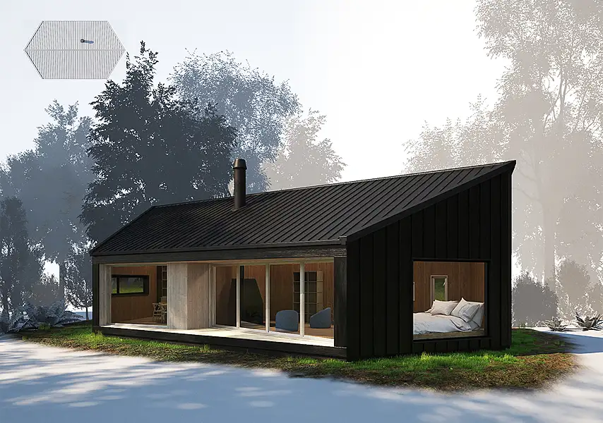 模漾网-1P-欧式别墅-木屋别墅木屋建筑模型-10 wooden villa