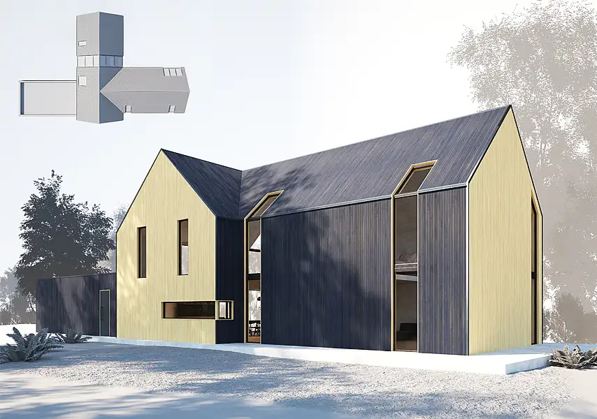 模漾网-1P-欧式别墅-木屋别墅木屋建筑模型-15 building