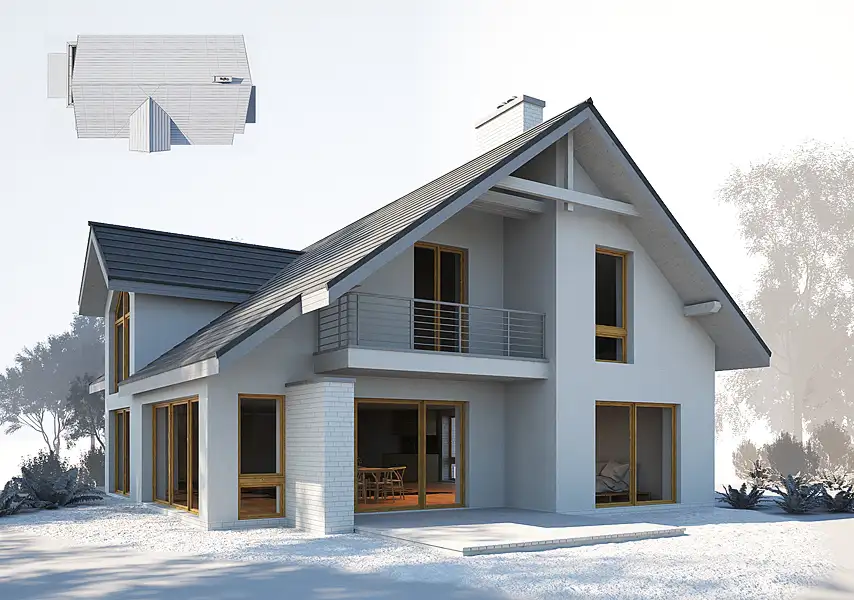 模漾网-1P-别墅建筑-房屋别墅现代建筑模型-26 building