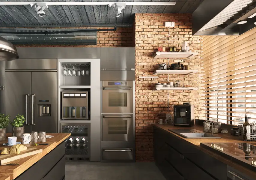 模漾网-44P-家居厨房集成橱柜灶台烤箱-模型合集