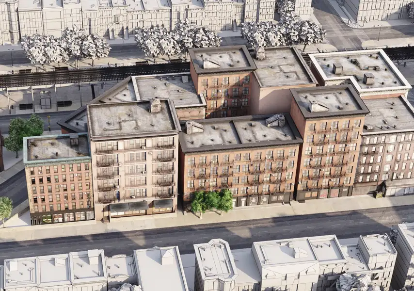 模漾网-71P-欧洲城市街道房屋建筑-模型合集