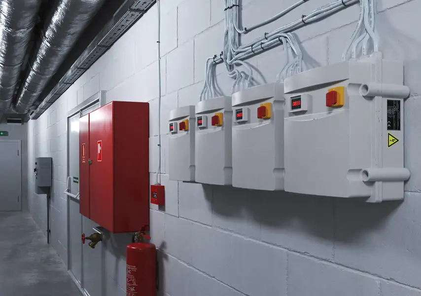 模漾网-30P-廊道应急灯道闸地下空间停车场应急消防防火门-模型合集