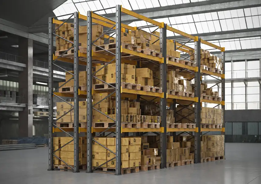 模漾网-40P-商品堆叠叉车仓库物流仓储-模型合集