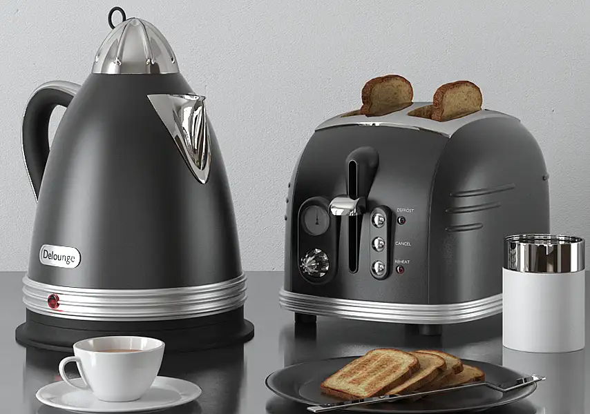 模漾网-44P-厨房工具水壶咖啡机榨汁机面包机烹饪套装-模型合集