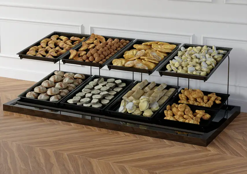 模漾网-40P-超市陈列水果蔬菜瓜果货架储藏农产品商超冷储-模型合集