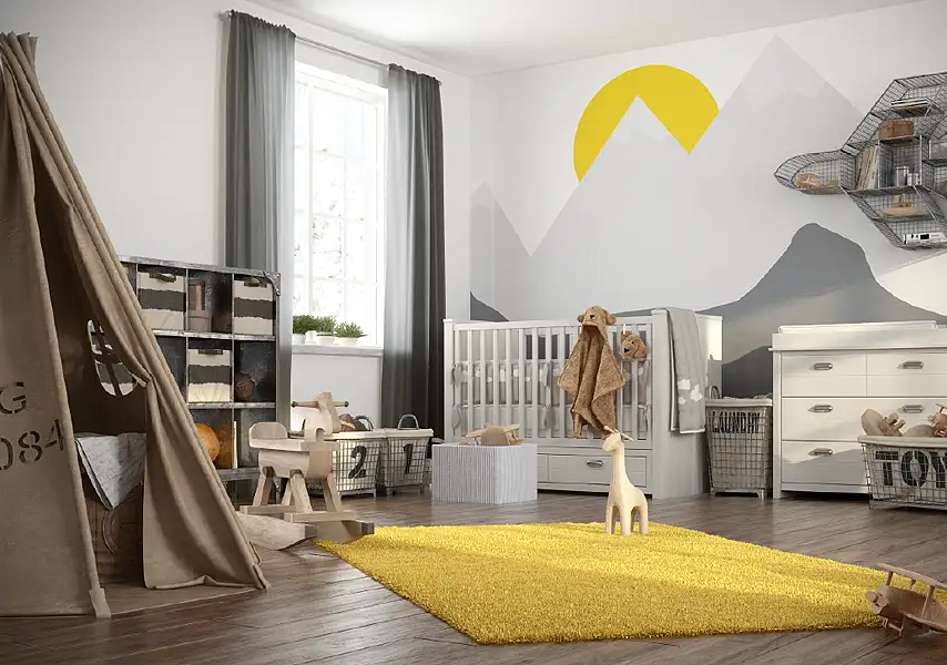 模漾网-32P-母婴亲子儿童房间可爱小帐篷木马玩具收纳箱-模型合集