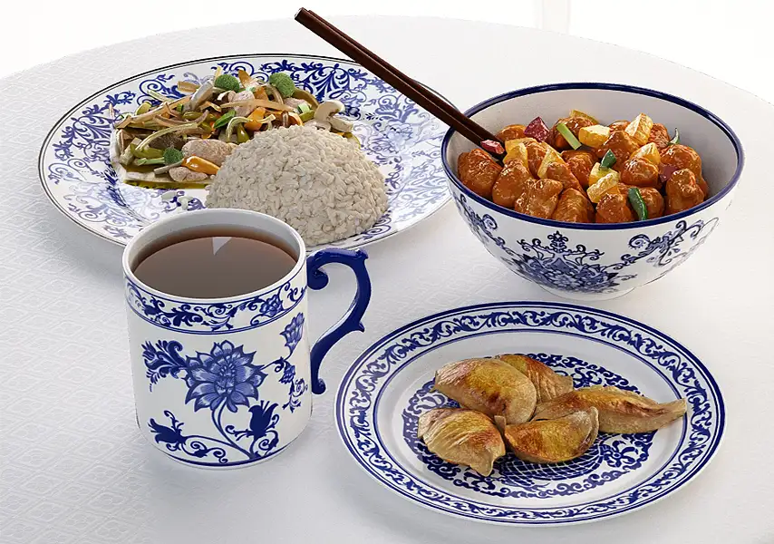 模漾网-82P-茶具陶瓷精美瓷器餐具陶瓷餐盘茶壶茶杯陶瓷套装-模型合集