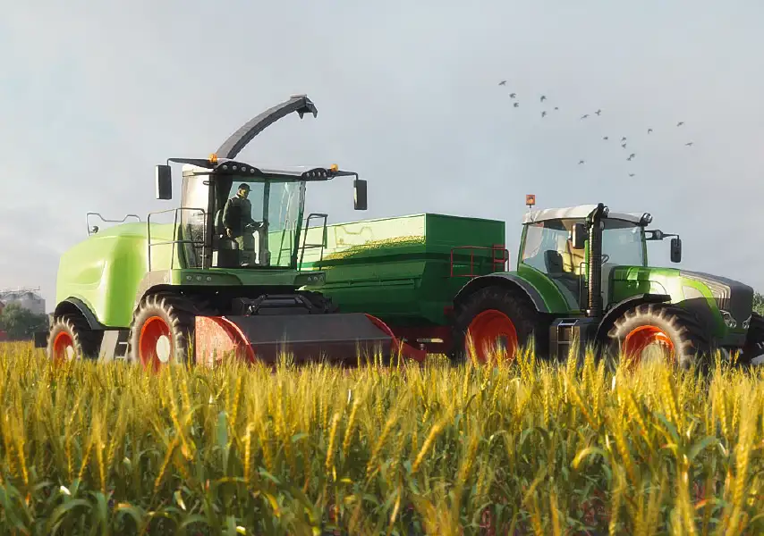 模漾网-30P-联合收割机农业耕作机械粮食农场收割畜牧场储奶罐青储-模型合集