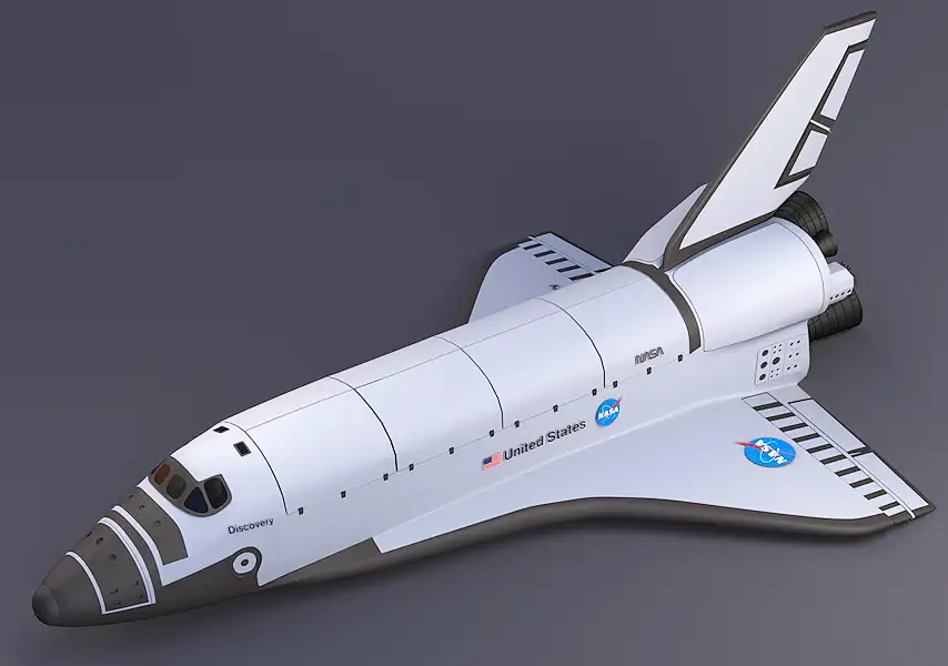 模漾网-1P-航天飞机详细构造-USA-C4D模型-The space shuttle