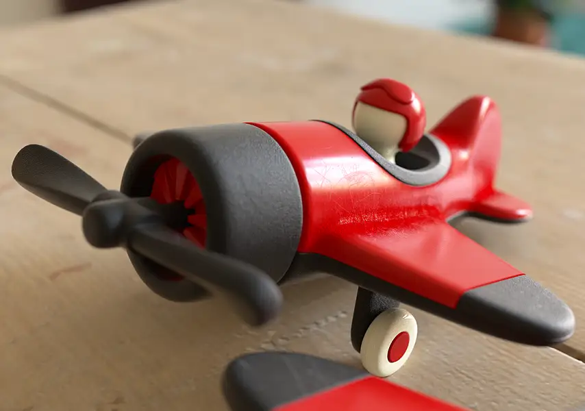 模漾网-1P-C4D-卡通玩具飞行员场景OCTANE-(教程)-模型