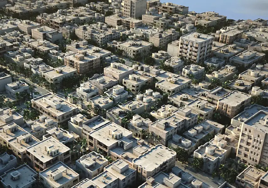 模漾网-3P-海滨城市城市街区街道密集建筑群欧洲城池罗马城市-模型合集