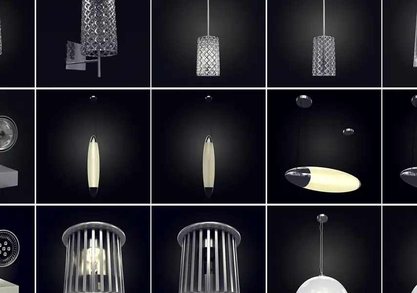 模漾网-182P-吊灯灯饰照明射灯艺术吊灯-模型合集