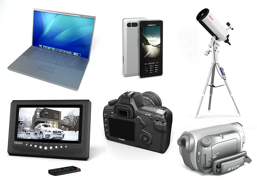 模漾网-40P-电子产品相机手机MP3望远镜笔记本电脑Ipad-模型合集