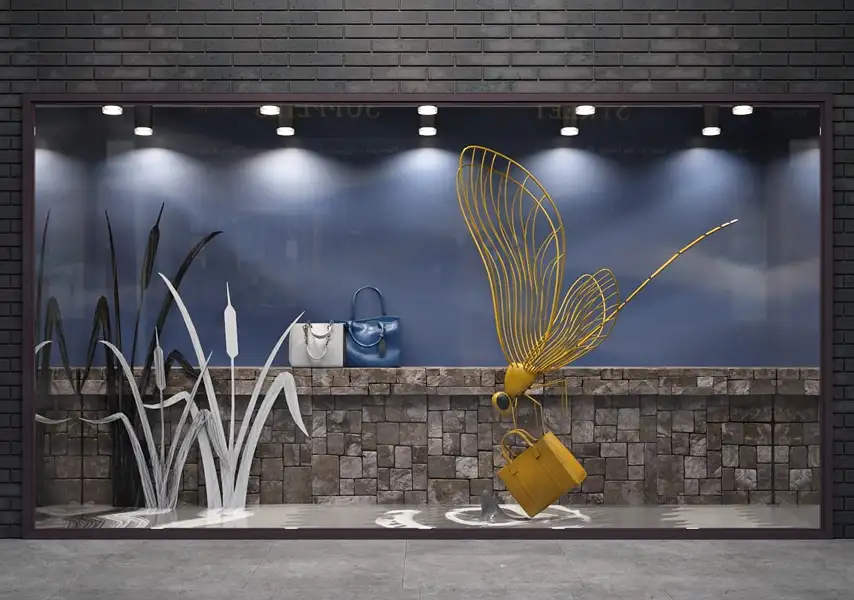 模漾网-32P-美陈橱窗服饰橱窗店面模特展示-模型合集