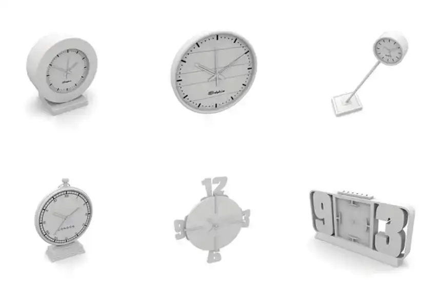 模漾网-115P-钟表窗帘水果盘书籍盘子罐子装饰摆件-白模-模型合集