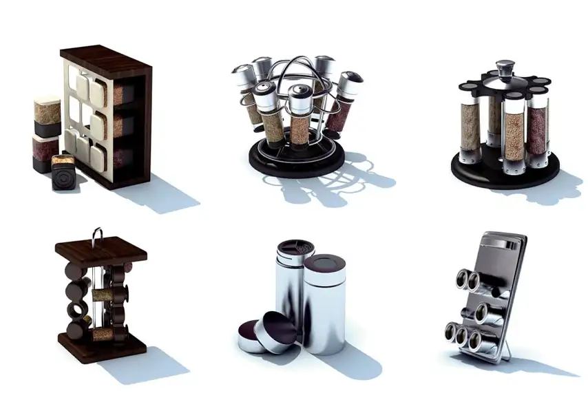 模漾网-115P-厨房平底锅汤锅刀具打蛋器餐具茶壶收纳辅助用品水果食物-模型合集