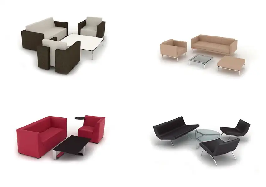 模漾网-114P-家居用品沙发茶几转椅屏风办公桌椅电视机台-模型合集