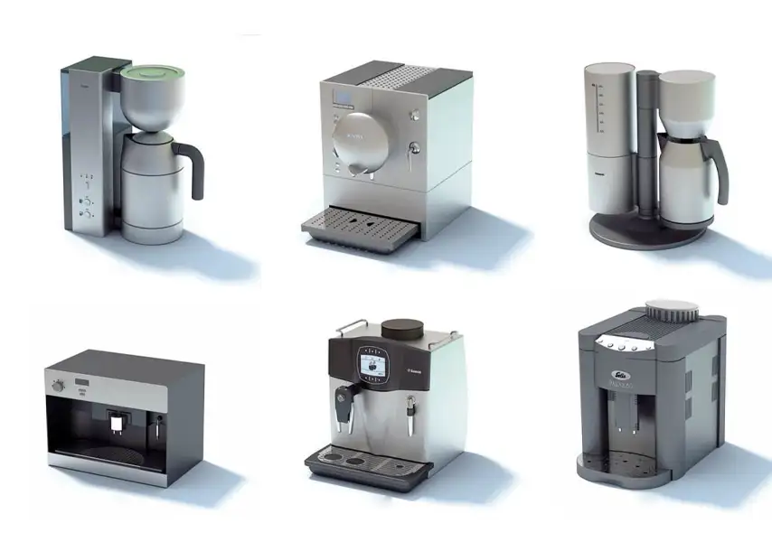 模漾网-98P-厨房电器水壶冰箱面包机燃气灶具微波炉洗衣机-模型合集