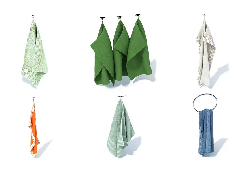 模漾网-78P-生活用品毛巾挂钩衣服衣服架窗帘-模型合集