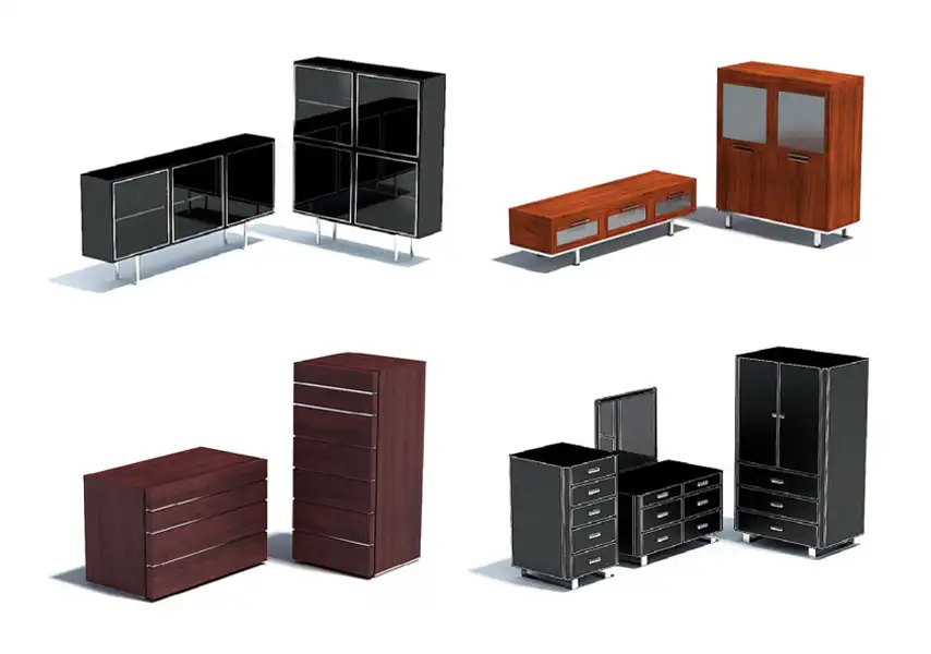 模漾网-134P-多样式家具收纳柜美学陈列-模型合集