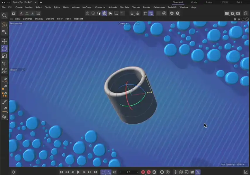模漾网-Cinema 4D官方教程-如何在 Cinema 4D 中为对象和更多内容创建自定义默认值?