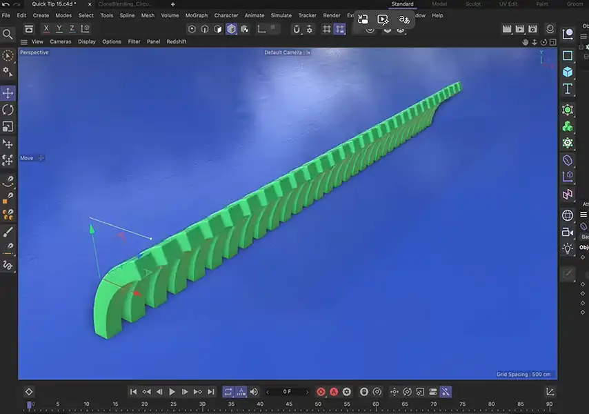 模漾网-Cinema 4D官方教程-如何在 Cinema 4D 中混合 MoGraph 克隆？