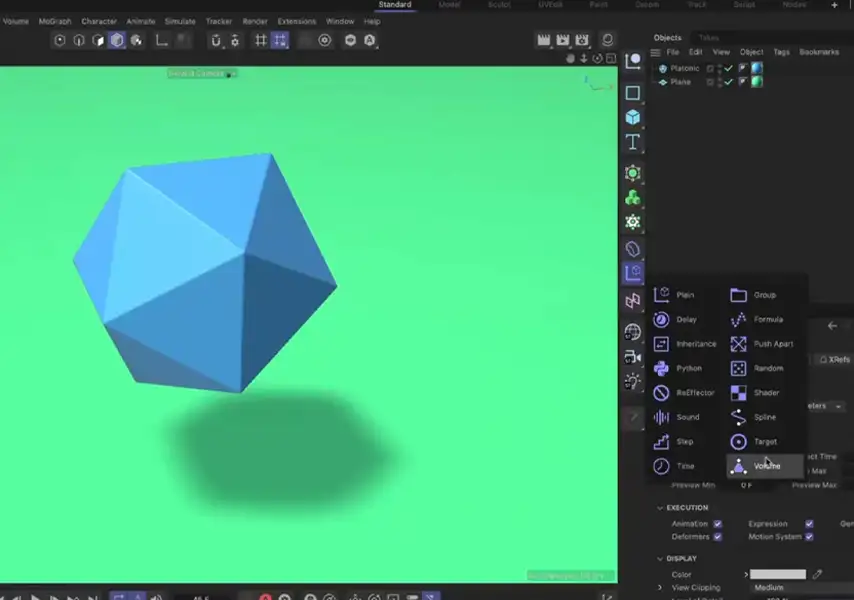 模漾网-Cinema 4D官方教程-如何在Cinema 4D中使用MoGraph效应器作为变形器?