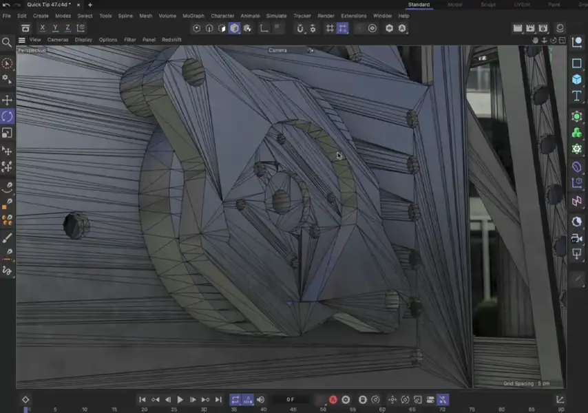 模漾网-Cinema 4D官方教程-如何在 Cinema 4D R26中渲染时为对象添加倒角效果？