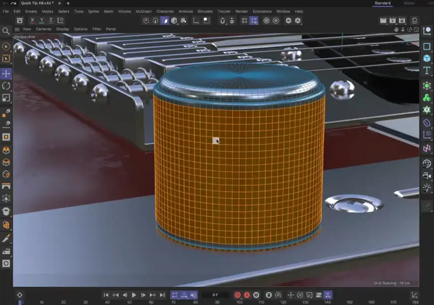 模漾网-Cinema 4D官方教程-如何在 Cinema 4D 中模拟滚花表面？