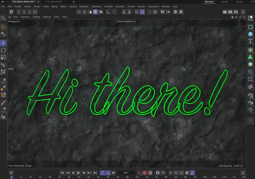 模漾网-Cinema 4D官方教程-如何在Cinema 4D中程序修剪样条曲线?