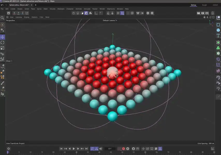 模漾网-Cinema 4D官方教程-如何在Cinema 4D中吸引和释放模拟对象?