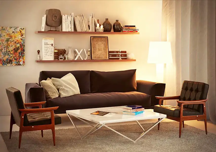 模漾网-77P-家居客厅办公桌椅沙发组合实木布艺家具摆件-模型合集