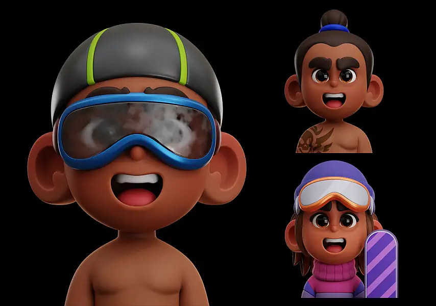 模漾网-3P-生活爱好角色卡通人物-模型合集-Hobbies People VOL.04