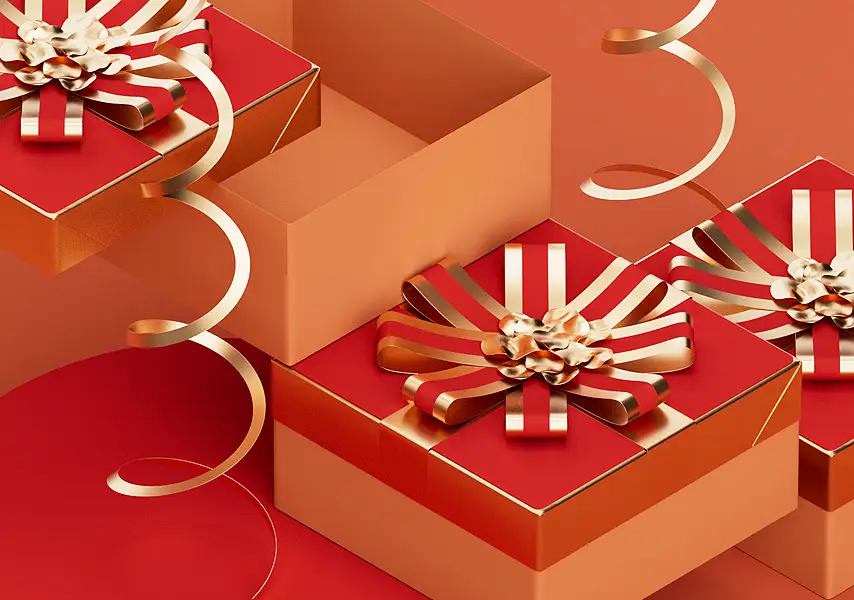 模漾网-1P-喜庆吉祥礼盒包装盒礼物包装模型-Gift_Box_V4