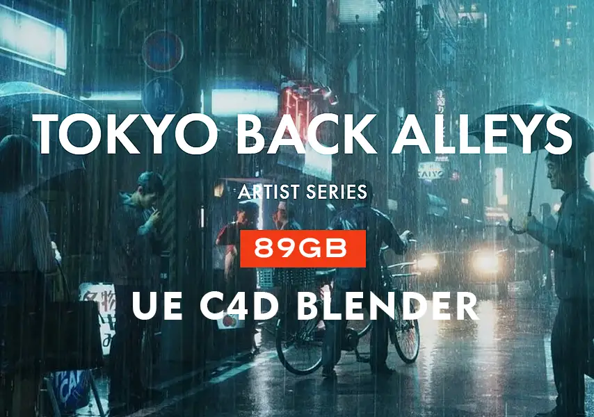 模漾网-89GB-东京城市-人物角色(完整绑定)-商业公共设施-建筑街道社区-3D模型资产-TOKYO