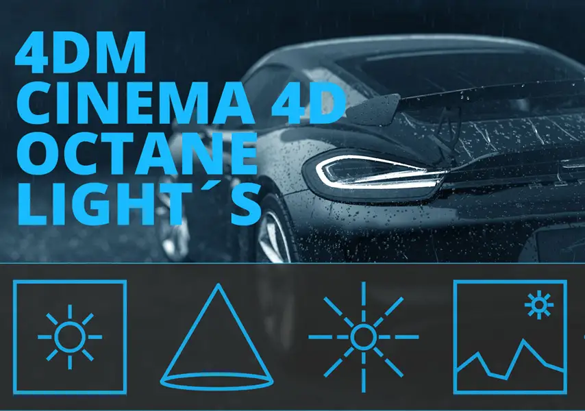 模漾网-C4D 灯光工具照明预设-Octane 4DM_LightKit V1.2