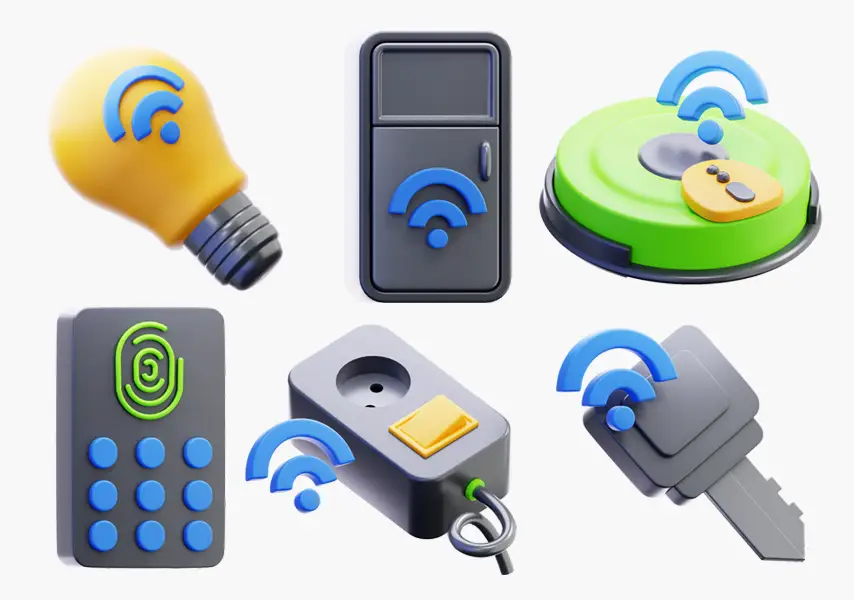 模漾网-20P-智能家居物联3D图标-3D Icon Pack