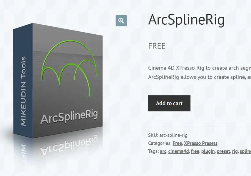 模漾网-弧线样条绑定连线Python C4D 预设-Arc Spline Rig 3.0 (R19-2025)