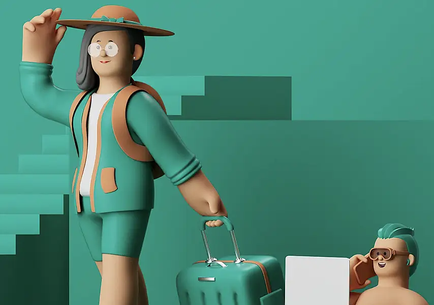 模漾网-1P-Octane-假日卡通人物-Cinema 4D-工程