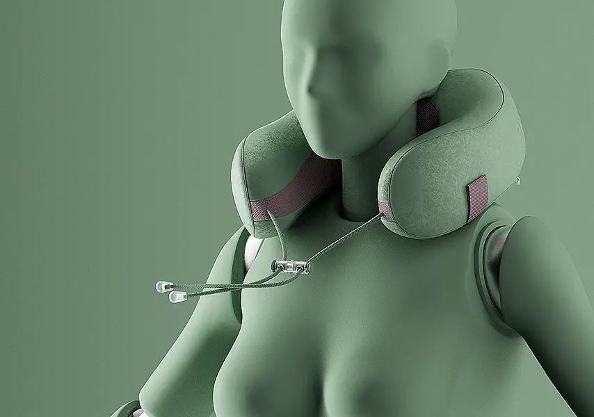 模漾网-1P-Cinema 4D-颈椎枕头通勤枕-OCTANE工程