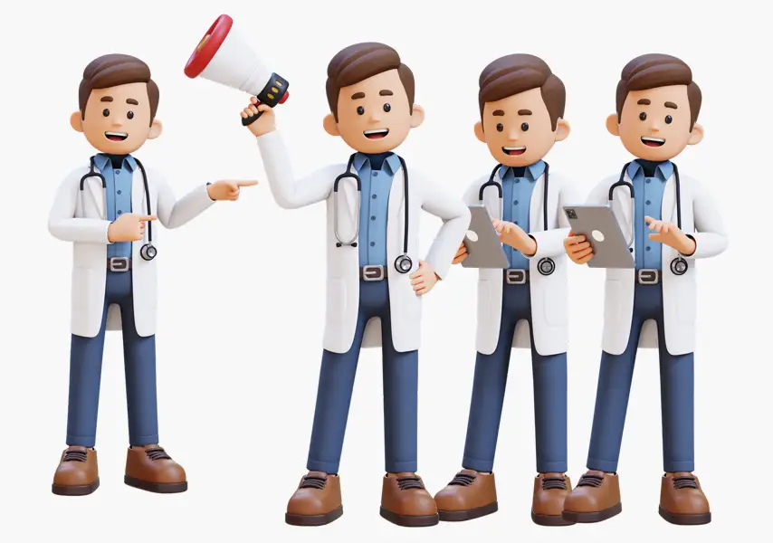 模漾网-12P-男医生角色人物-模型合集-3D Icons.02